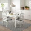 Frostline 4 – Table and 4 chairs, white/white light grey, 130/190x80 cm