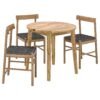 Acacia Wood Round Table Set