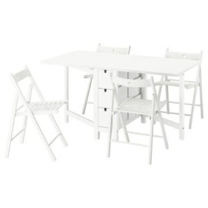 Sleek White Dining Set