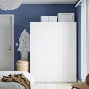 Helvia Wardrobe with 3 doors, 140x57x181 cm