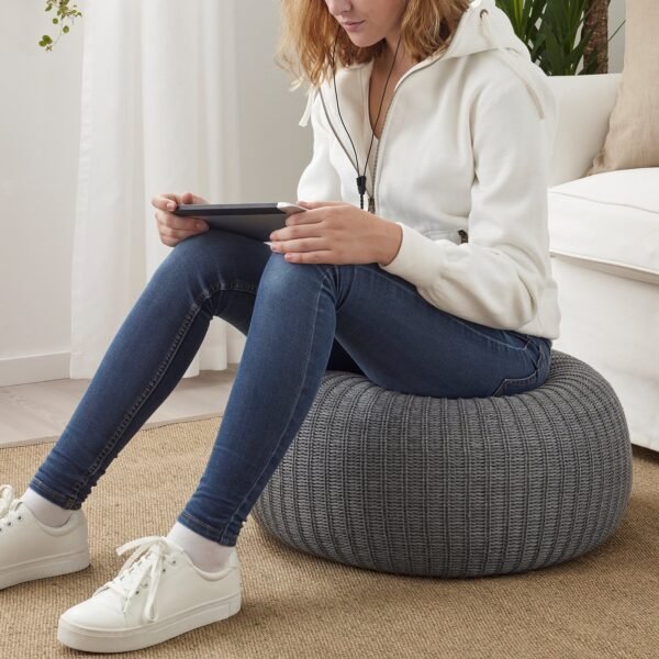 PuffSoft 1 – Grey Pouffe