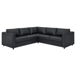 SofaLux CR4 - Corner sofa, 4-seat, Grann/Bomstad black