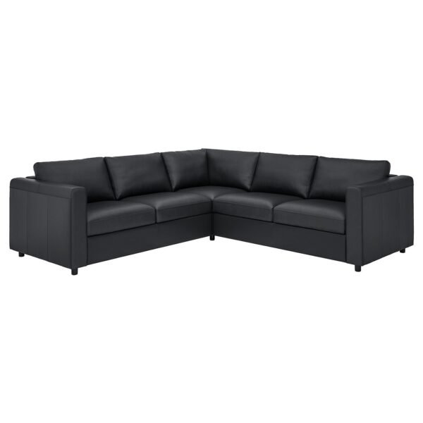 SofaLux CR4 - Corner sofa, 4-seat, Grann/Bomstad black